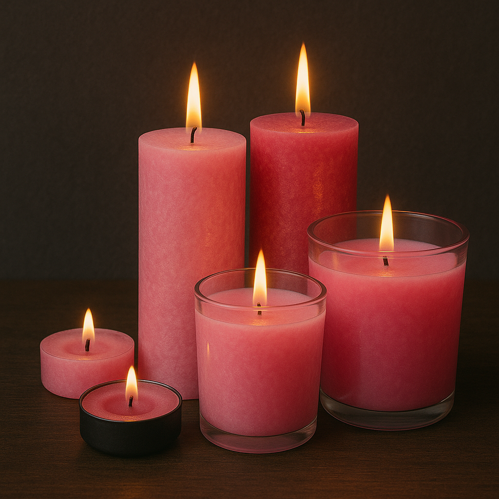 roze-kaarsen